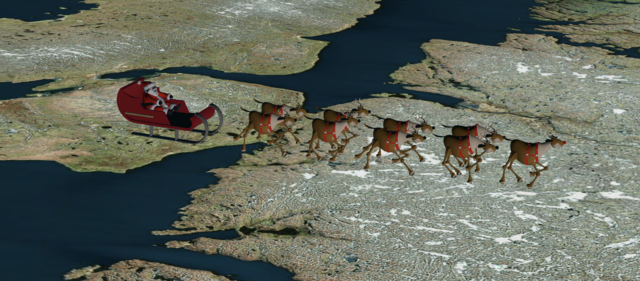 Santa Claus, seine neun Rentiere und sein Schlitten sind schon im Anflug auf Europa und Österreich. Wer es nicht glaubt, der kann ja auf Flightradar24 selbst nachprüfen.