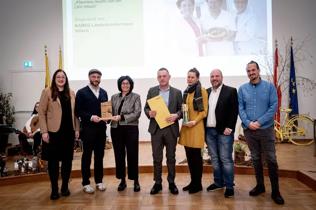 Kabeg-LKH Villach landete mit seinem gesunden und nachhaltigen Ernährungsprojekt auf Platz 1.  | Foto: Karin Wernig