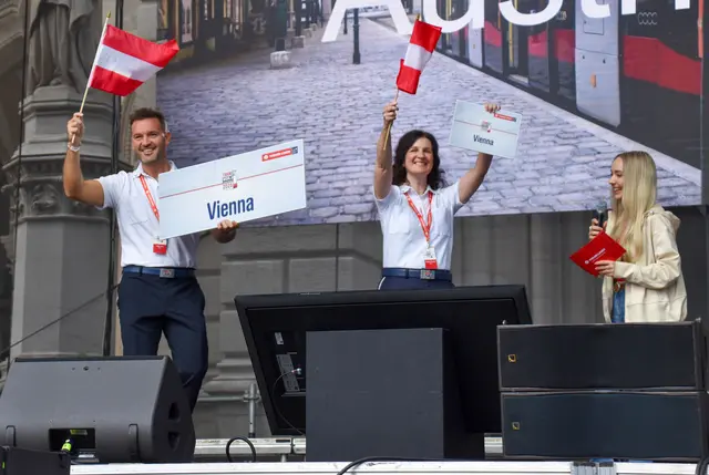 Aus insgesamt 25 Teams konnte sich Elisabeth Urbanitsch und Florijan Isaku von den Wiener Linien durchsetzen und holten für Österreich den Sieg bei der ersten Tram-WM. | Foto: Andreas Pölzl/MeinBezirk