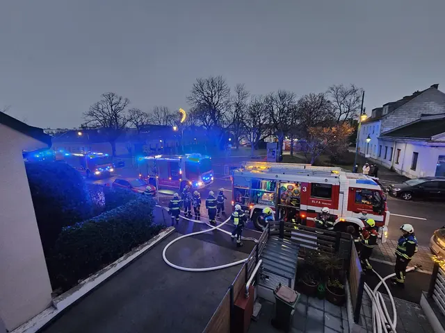 Da das Ausmaß des Brandes zu Beginn noch nicht klar war, wurden zusätzlich Atemschutzgeräteträger der Feuerwehr Wiener Neudorf angefordert. | Foto: ffmoedling.at