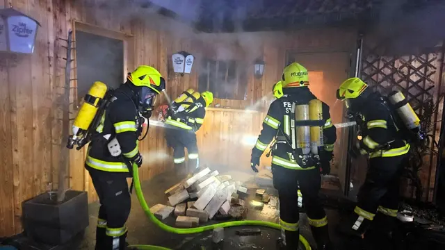 Brandeinsatz am 23. Dezember in Bad Goisern. | Foto: FF St. Agatha