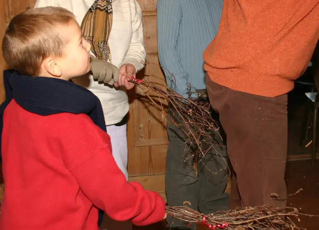 Kinder beim "Frisch und G'sund-Schlagen" am 28. Dezember. | Foto: Universalmuseum Joanneum