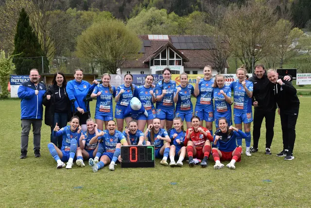 Der nächste Kantersieg für die SPG Südburgenland/TSV Hartberg - ein 0:7 in Sachsenburg - wurde bejubelt. | Foto: Michael Strini