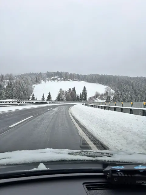 Bis zu 40 Zentimeter Neuschnee fiel im Bereich des Herzogbergs. | Foto: Asfinag