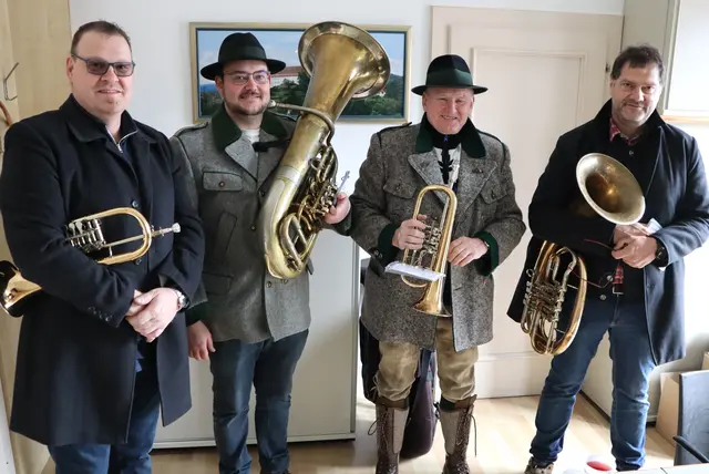 Die Samstag-Partie mit Hans Weber, Kevin Schwarzl, Johann Münzer und Harald Fabian (v.l.) | Foto: Gerhard Langmann