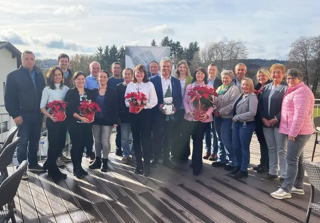 Die Ehrenamtlichen aus den Bezirken Gmünd und Waidhofen/Thaya beim gemeinsamen Frühstück. | Foto: NH Plus