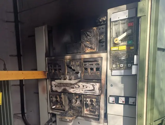 Trafobrand bei einer Bäckerei am 26. Dezember. 