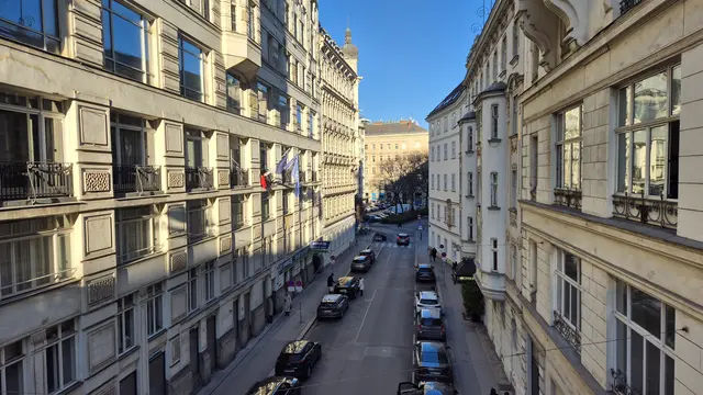 27.12.2025 Blick von Wipplingerstraße in den tiefen Graben