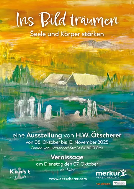 Ausstellung H.W.Ötscherer 7.10.-14.11.2025  
Gemälde @ H.W.Ötscherer  | Foto: Foto Mari Stally 