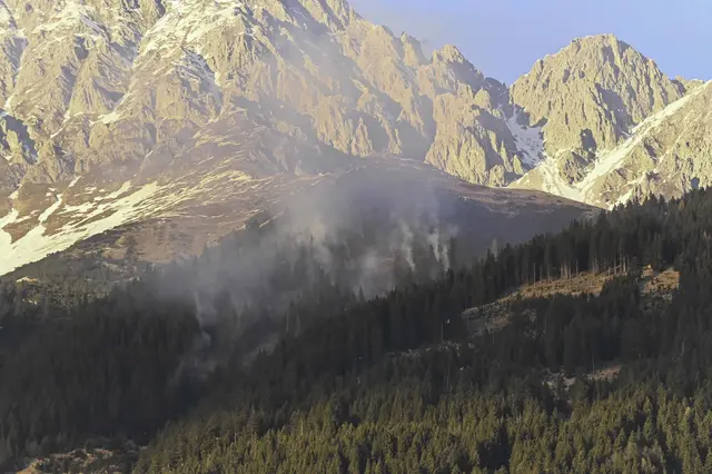 Rund 8 ha sind betroffen, die Wege auf der Nordkette sind gesperrt. | Foto: zeitungsfoto.at