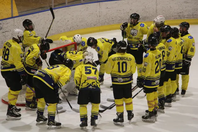 Die Eisbären aus Peggau fertigten die Bulls in Weiz mit 3:8 ab. | Foto: Josef Hofmüller