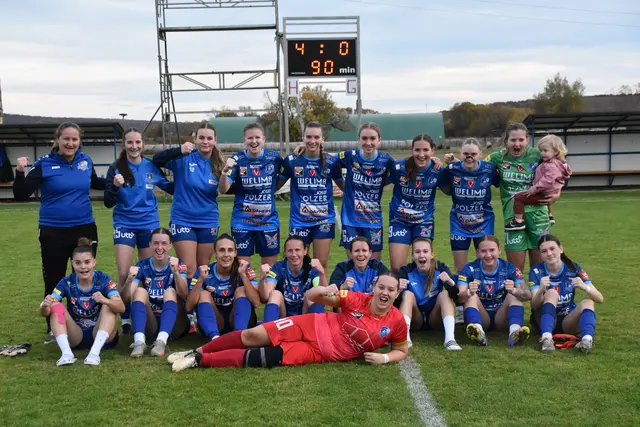 Die Spielerinnen vom FC Südburgenland 1c jubelten über einen 4:0-Heimsieg. | Foto: Michael Strini