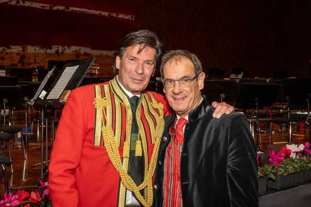 Wilten-Präsident Roland Tanzer und Ferrari-Direktor i.R. Manfred Jordan | Foto: Reinhold Sigl