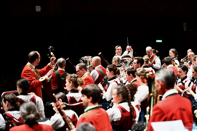 Grande Finale mit über 100 MusikantInnen und zwei Kapellmeistern! | Foto: Hassl