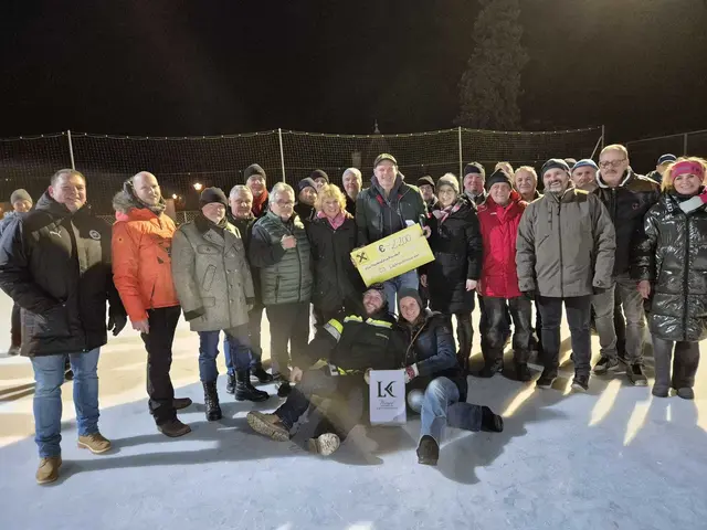 In Eggenburg glühte nicht nur das Eis, sondern auch der Einsatz für den guten Zweck. | Foto: Edi Poss