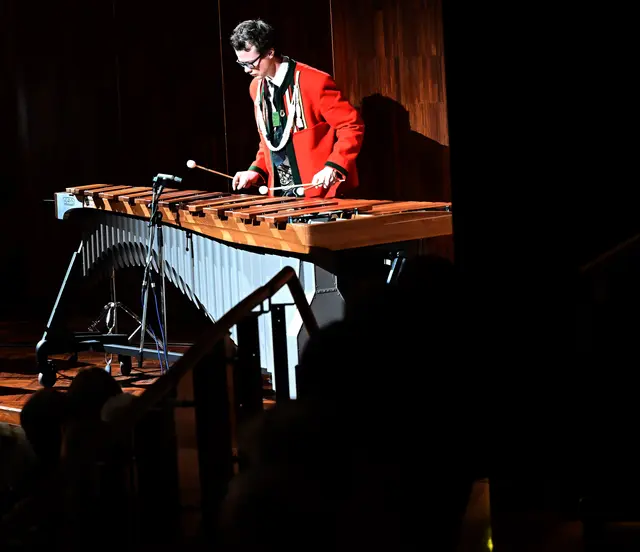 Eindrucksvolles Marimbaphon-Solo mit einem Hauch von Granada von Fabian Thurnes. | Foto: Hassl