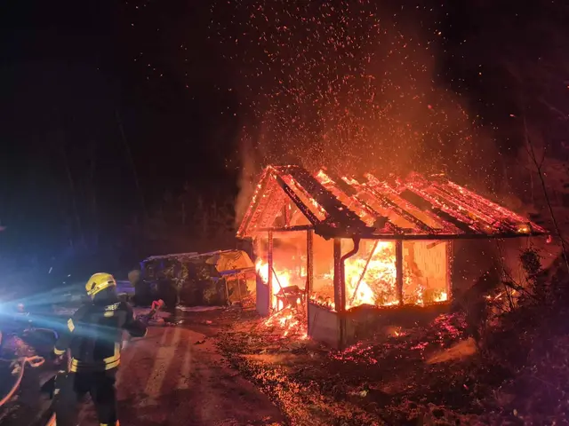 Großbrand in Hochegg. | Foto: www.einsatzdoku.at