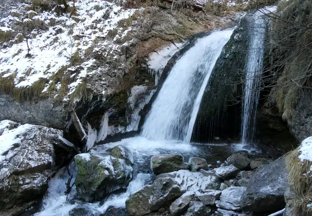 Eine sehenswerte Kaskade des Trefflingfalls