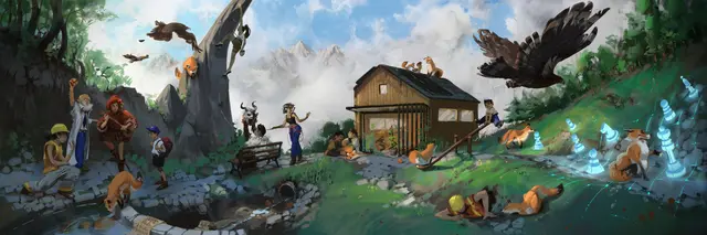 Das Panoramabild von Illustrator Alwin Hecher  | Foto: Alwin Hecher