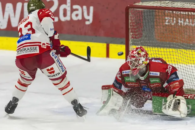 Shane Gersich schoss den Siegestreffer. | Foto: EC KAC/ Wolfgang Jannach