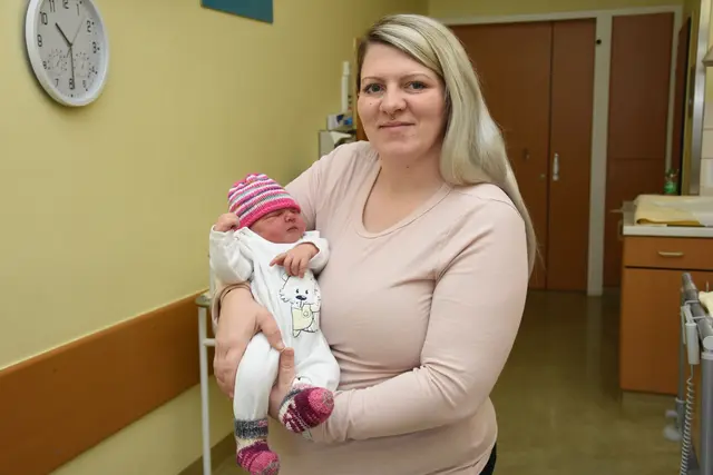 Horner Neujahrsbaby Elina und Mutter Denise Stehle. | Foto: LK Horn