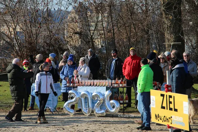 Ankunft am Ziel, Neujahrsschwimmen, Velden, Wörthersee, 2026, Kärnten