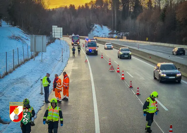 In diesem Bereich kam es nach dem Unfall zu Verkehrsbehinderungen. | Foto: FF Mooskirchen