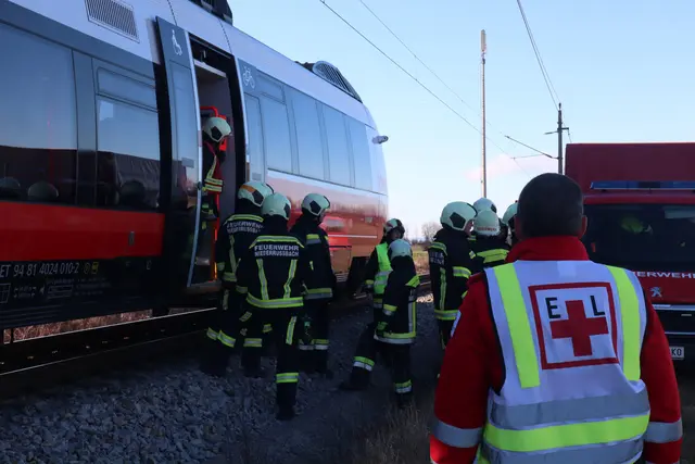 Die Insassen des Zuges blieben nach ersten Informationen unverletzt.  | Foto:  DOKU-NÖ