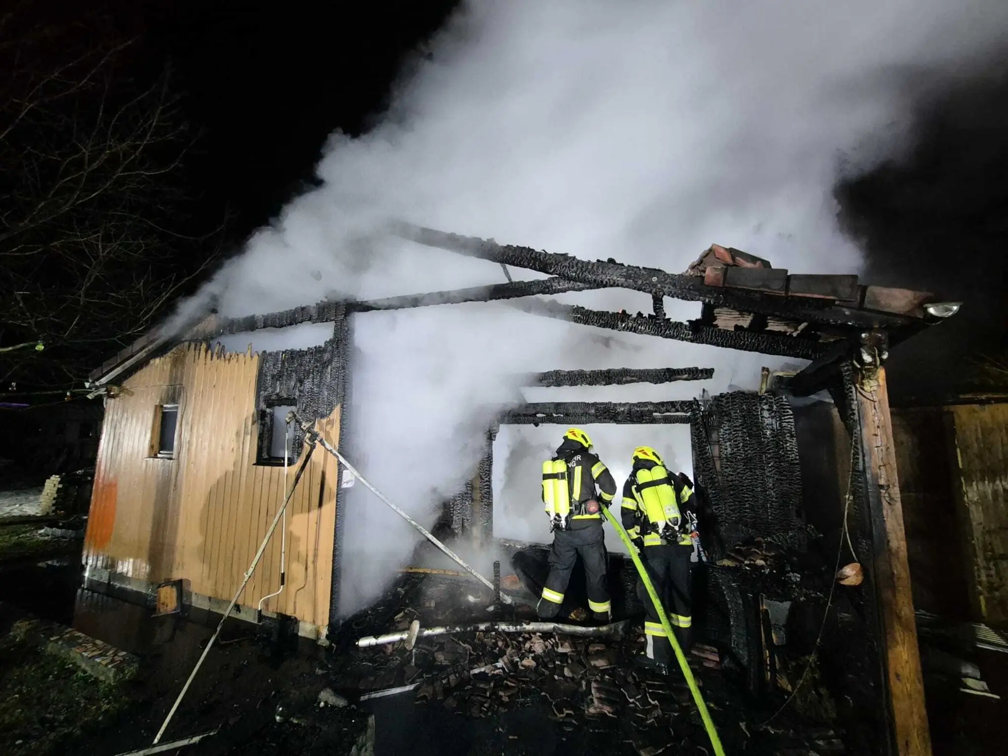 Firefighters respond: Garden shed engulfed in flames, resident escapes ...