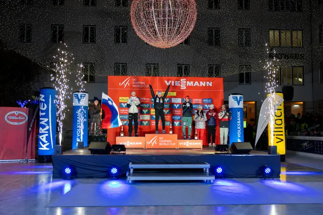 Villach würdigte die Leistung der Skisprung-Damen mit hunderten Besuchern und ganz viel Emotionen. | Foto: Weltcup-Villach-OK / Krammer