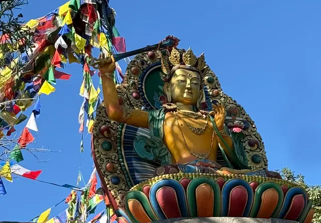 Manjushri der „Bodhisattva der Weisheit“. | Foto: Astrid Wieser