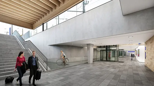 So wird der Bahnhof Himberg nach seiner Fertigstellung aussehen. | Foto: ÖBB