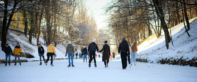 Der Lendkanal wird noch nicht zum Eislaufen freigegeben. | Foto: StadtKommunikation / Bauer (Archiv)