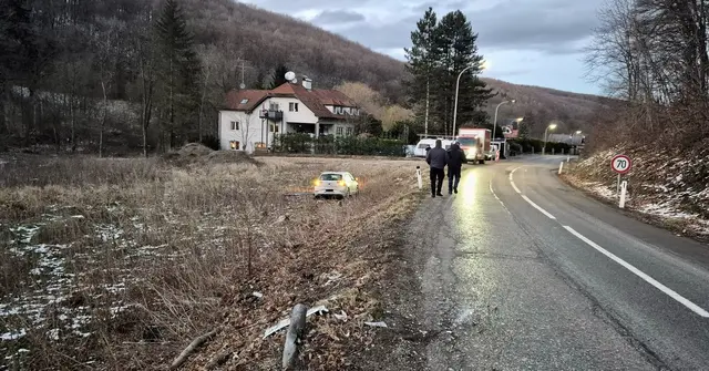 In Weidling kam ein Pkw von der Straße ab. | Foto: FF Weidling