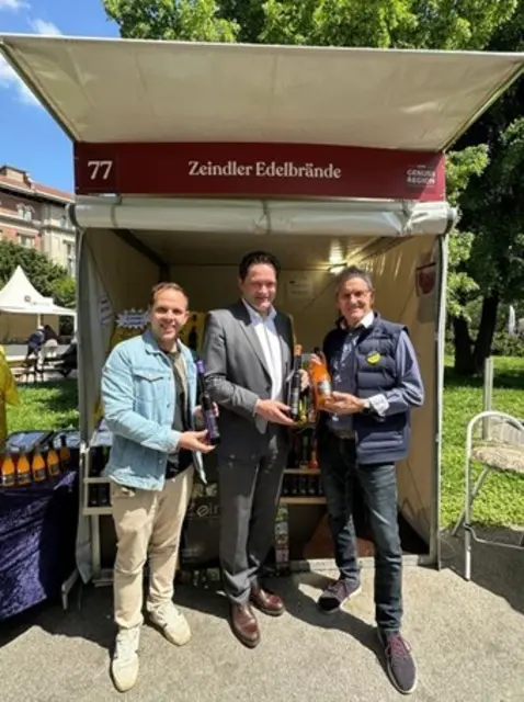 Genussfestival im Stadtpark mit Norbert Totschnig (Mitte). | Foto: Zeindler