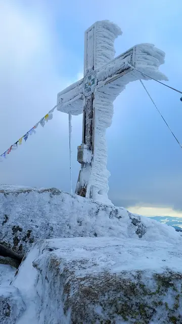 Unser Ziel, der österreichische Plöckenstein (1379m)