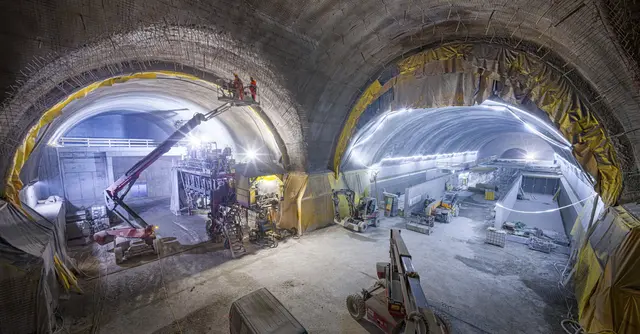 Der Semmering-Basistunnel soll 2030 in Betrieb gehen  – er bildet laut ÖBB das letzte große Puzzle-Stück des Südstreckenausbaus in der Steiermark. | Foto: ÖBB/Ebner