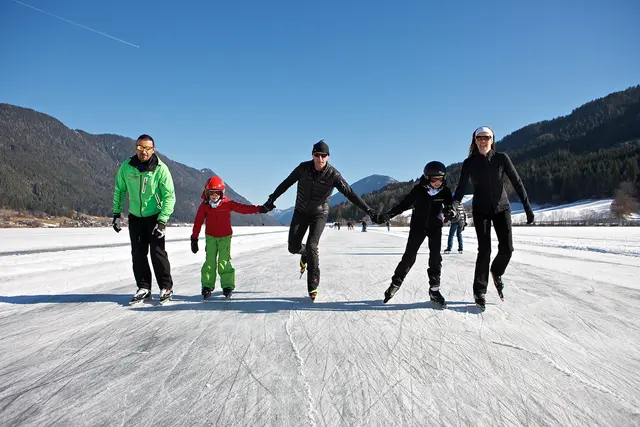 Am Weissensee ist eine Rundbahn von etwa vier Kilometer am Westteil freigegeben. (Archivfoto) | Foto: Naturpark Weißensee