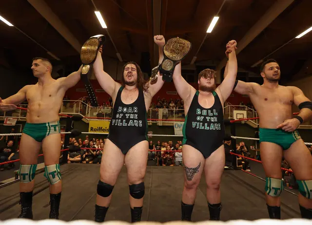 Die starken Männer (und Frauen) freuen sich auf die gute Stimmung im Lanzenkirchner Gemeindesaal. | Foto: Alex Singer