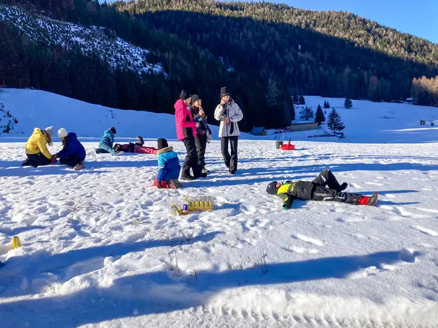 Die winterliche Umgebung sorgte für beste Stimmung bei allen Beteiligten. | Foto: AFKDO Spittal/Lurnfeld