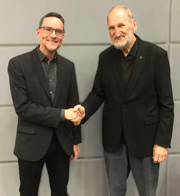 Michael Münzner (li.) mit seinem Vorgänger Wilhelm Viehböck. | Foto: Kirchenzeitung