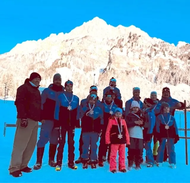 Die Kids vom SC Tannheimertal zeigten beim Bezirkscup in Nesselwängle tolle Leistungen. | Foto: SC Tannheimertal