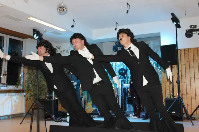 Zu späterer Stunde folgten dann eine unterhaltsame Mitternachtseinlage. | Foto: Musikverein Großhöflein