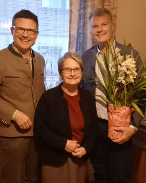 Bürgermeister Martin Rennhofer, Philippine Preiss, Gemeinderat Ernst Hieke | Foto: Marktgemeinde Paudorf