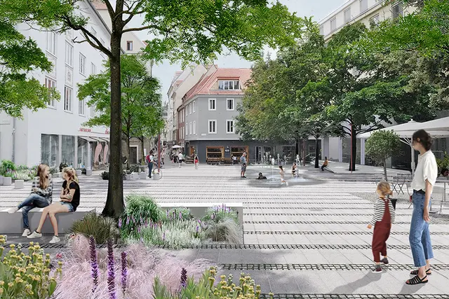 So soll der Tummelplatz in Zukunft aussehen.  | Foto: achtzigzehn | konstruktib Architektur Studio
