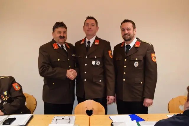 Auch in Matzendorf gab es einen Führungswechsel. | Foto: ASB Viktoria Mannsberger / FF Matzendorf