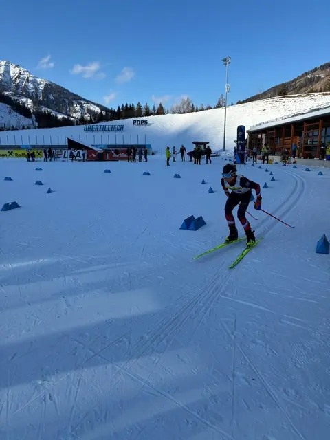 Paul Poppernitsch konnte schon beim Start überzeugen. | Foto: Langlaufarena Pirkdorf