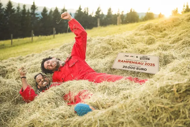 Rapper-Duo Ferry und Marvin triumphiert bei "Forsthaus Rampensau". | Foto: ProsiebenSat1Puls4