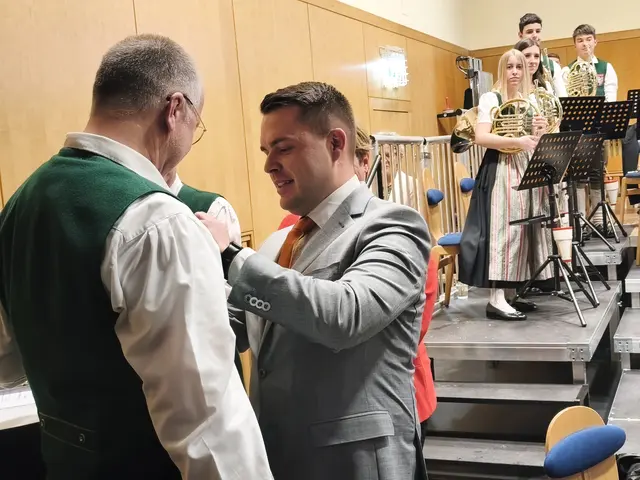 Kapellmeister Kurt Mörth und Jugendreferent  des Blasmusikverbandes Steiermark Mathias Koch | Foto: Günther Koch