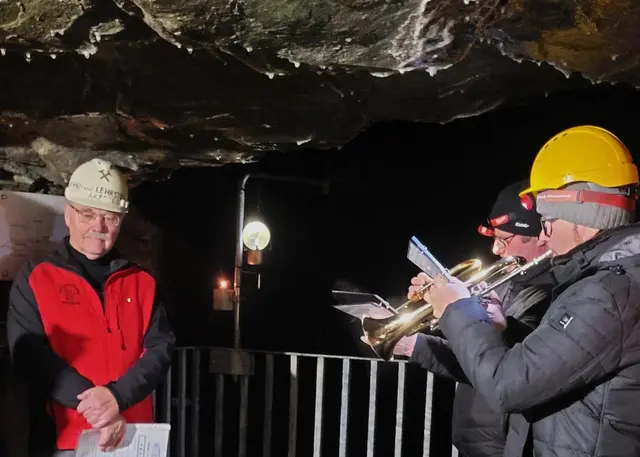 Musikalische Umrahmung vom Bläserduo | Foto: Knappenverein Arberg